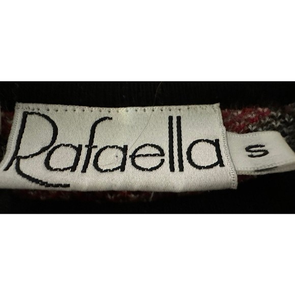 VTG Rafaella 80's Wool Blend Multicolor Argyle Sweater Women’s S Knit Pullover - Picture 4 of 7